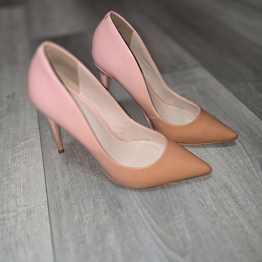 Aldo Stessy Pumps Ombre Camel to Baby pink size nine